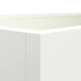Jardinera de acero laminado en frío blanco 62x40x39 cm