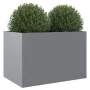 Galvanized silver steel planter 62x47x46 cm by , Pots and planters - Ref: Foro24-841606, Price: 61,20 €, Discount: %