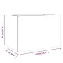 Galvanized silver steel planter 62x47x46 cm by , Pots and planters - Ref: Foro24-841606, Price: 61,20 €, Discount: %