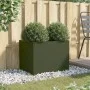 Olive green cold rolled steel planter 62x47x46 cm by , Pots and planters - Ref: Foro24-841604, Price: 75,00 €, Discount: %
