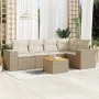 Set Gartensofas mit Kissen 6 Stück synthetisches Rattan beige von , Gartensets - Ref: Foro24-3225435, Preis: 438,30 €, Rabatt: %
