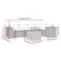 Garden sofa set with 6-piece synthetic rattan beige cushions by , Garden sets - Ref: Foro24-3225435, Price: 413,84 €, Discoun...