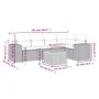 Gartenmöbel-Set, 6-teilig, mit grauen Polstern aus synthetischem Rattan. von , Gartensets - Ref: Foro24-3225437, Preis: 380,9...