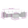 Gartenmöbel-Set, 6-teilig, mit grauen Polstern aus synthetischem Rattan. von , Gartensets - Ref: Foro24-3225437, Preis: 375,5...