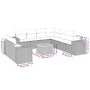 Set mit 10 Gartensofas mit Kissen synthetisches Rattangrau von , Gartensets - Ref: Foro24-3257845, Preis: 668,40 €, Rabatt: %