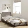 Bed frame with headboard in taupe gray fabric 90x200 cm by , Beds and slatted bases - Ref: Foro24-373109, Price: 141,74 €, Di...