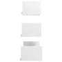 Estantes de pared 3 pzas madera contrachapada blanco brillante de vidaXL, Estantes y estanterías - Ref: Foro24-800204, Precio...