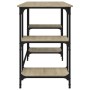 Escritorio metal madera de ingeniería roble Sonoma 140x50x75 cm de , Escritorios - Ref: Foro24-845327, Precio: 88,25 €