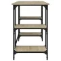 Metal and engineered wood Sonoma oak desk, 140x50x75 cm. by , Desks - Ref: Foro24-845327, Price: 87,33 €, Discount: %