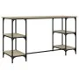 Metal and engineered wood Sonoma oak desk, 140x50x75 cm. by , Desks - Ref: Foro24-845327, Price: 87,33 €, Discount: %
