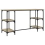 Sonoma Schreibtisch aus Metall aus Eiche aus Eiche 140x50x75 cm von , Schreibtische - Ref: Foro24-845327, Preis: 88,43 €, Rab...