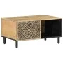 Solid mango wood coffee table 80x50x40 cm by , Coffee table - Ref: Foro24-358216, Price: 96,36 €, Discount: %