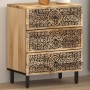 Solid mango wood bedside table 50x33x60 cm by , Nightstands - Ref: Foro24-358221, Price: 143,66 €, Discount: %