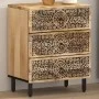 Solid mango wood bedside table 50x33x60 cm by , Nightstands - Ref: Foro24-358221, Price: 140,80 €, Discount: %