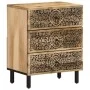 Solid mango wood bedside table 50x33x60 cm by , Nightstands - Ref: Foro24-358221, Price: 140,80 €, Discount: %