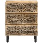 Solid mango wood bedside table 50x33x60 cm by , Nightstands - Ref: Foro24-358221, Price: 143,66 €, Discount: %