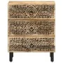 Solid mango wood bedside table 50x33x60 cm by , Nightstands - Ref: Foro24-358221, Price: 140,80 €, Discount: %