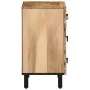Solid mango wood bedside table 50x33x60 cm by , Nightstands - Ref: Foro24-358221, Price: 140,80 €, Discount: %
