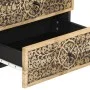 Solid mango wood bedside table 50x33x60 cm by , Nightstands - Ref: Foro24-358221, Price: 140,80 €, Discount: %