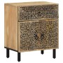 Solid mango wood bedside table 50x33x60 cm by , Nightstands - Ref: Foro24-358223, Price: 121,79 €, Discount: %