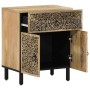 Solid mango wood bedside table 50x33x60 cm by , Nightstands - Ref: Foro24-358223, Price: 121,79 €, Discount: %