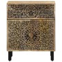 Solid mango wood bedside table 50x33x60 cm by , Nightstands - Ref: Foro24-358223, Price: 121,79 €, Discount: %