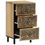 Armario auxiliar madera maciza de mango 40x33x75 cm de , Aparadores - Ref: Foro24-358235, Precio: 154,31 €, Descuento: %