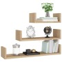 Wandregale 3 Stück eichenfarbenes Sperrholz von vidaXL, Regale und Regale - Ref: Foro24-800201, Preis: 22,53 €, Rabatt: %
