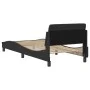 Bed frame with black fabric headboard 90x190 cm by , Beds and slatted bases - Ref: Foro24-373087, Price: 129,86 €, Discount: %