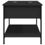 Couchtisch aus Holzwerkstoff und schwarzem Metall, 100 x 50 x 50 cm von , Couchtisch - Ref: Foro24-845346, Preis: 65,95 €, Ra...