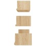 Wandregale 3 Stück eichenfarbenes Sperrholz von vidaXL, Regale und Regale - Ref: Foro24-800201, Preis: 22,53 €, Rabatt: %
