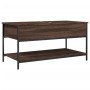 Mesa de centro madera ingeniería metal marrón 100x50x50 cm de , Mesas de centro - Ref: Foro24-845350, Precio: 65,56 €, Descue...