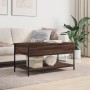 Mesa de centro madera ingeniería metal marrón 100x50x50 cm de , Mesas de centro - Ref: Foro24-845350, Precio: 65,56 €, Descue...