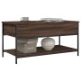 Mesa de centro madera ingeniería metal marrón 100x50x50 cm de , Mesas de centro - Ref: Foro24-845350, Precio: 65,56 €, Descue...