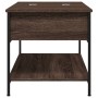 Mesa de centro madera ingeniería metal marrón 100x50x50 cm de , Mesas de centro - Ref: Foro24-845350, Precio: 65,56 €, Descue...