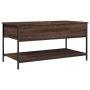 Mesa de centro madera ingeniería metal marrón 100x50x50 cm de , Mesas de centro - Ref: Foro24-845350, Precio: 65,56 €, Descue...