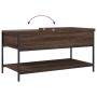 Mesa de centro madera ingeniería metal marrón 100x50x50 cm de , Mesas de centro - Ref: Foro24-845350, Precio: 65,56 €, Descue...