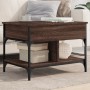 Couchtisch Ingenieurwesen Holz Metall braune Eiche 70x50x50 cm von , Couchtisch - Ref: Foro24-845365, Preis: 70,66 €, Rabatt: %