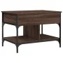 Couchtisch Ingenieurwesen Holz Metall braune Eiche 70x50x50 cm von , Couchtisch - Ref: Foro24-845365, Preis: 69,07 €, Rabatt: %