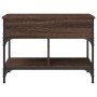Engineered wood and metal brown oak coffee table 70x50x50 cm by , Coffee table - Ref: Foro24-845365, Price: 70,66 €, Discount: %