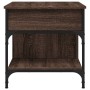 Engineered wood and metal brown oak coffee table 70x50x50 cm by , Coffee table - Ref: Foro24-845365, Price: 70,66 €, Discount: %