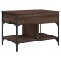 Couchtisch Ingenieurwesen Holz Metall braune Eiche 70x50x50 cm von , Couchtisch - Ref: Foro24-845365, Preis: 69,07 €, Rabatt: %