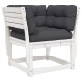 Garden furniture set with 8 pieces, solid white pine wood with cushions. by , Garden sets - Ref: Foro24-3216946, Price: 979,8...