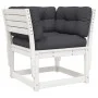 Set muebles jardín con cojines 8 pzas madera maciza pino blanco de , Conjuntos de jardín - Ref: Foro24-3216946, Precio: 967,7...