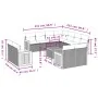 Garden sofa set 12 pieces with gray synthetic rattan cushions by , Garden sets - Ref: Foro24-3260590, Price: 870,22 €, Discou...