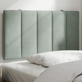 Cabecero de cama acolchado terciopelo gris claro 90 cm de , Cabeceros y pies de cama - Ref: Foro24-374649, Precio: 36,99 €, D...