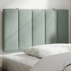 Cabecero de cama acolchado terciopelo gris claro 90 cm de , Cabeceros y pies de cama - Ref: Foro24-374649, Precio: 36,37 €, D...