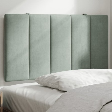 Cabecero de cama acolchado terciopelo gris claro 90 cm de , Cabeceros y pies de cama - Ref: Foro24-374649, Precio: 37,41 €, D...