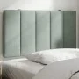 Cabecero de cama acolchado terciopelo gris claro 90 cm de , Cabeceros y pies de cama - Ref: Foro24-374649, Precio: 36,37 €, D...