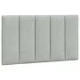 Cabecero de cama acolchado terciopelo gris claro 90 cm de , Cabeceros y pies de cama - Ref: Foro24-374649, Precio: 36,37 €, D...